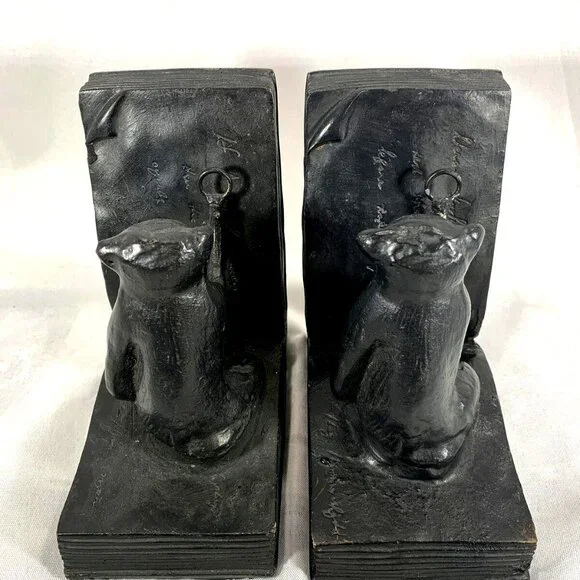 Vintage Cast Iron Monkey Bookend Reading Decorative Art Library Decor - Picture 2 of 7